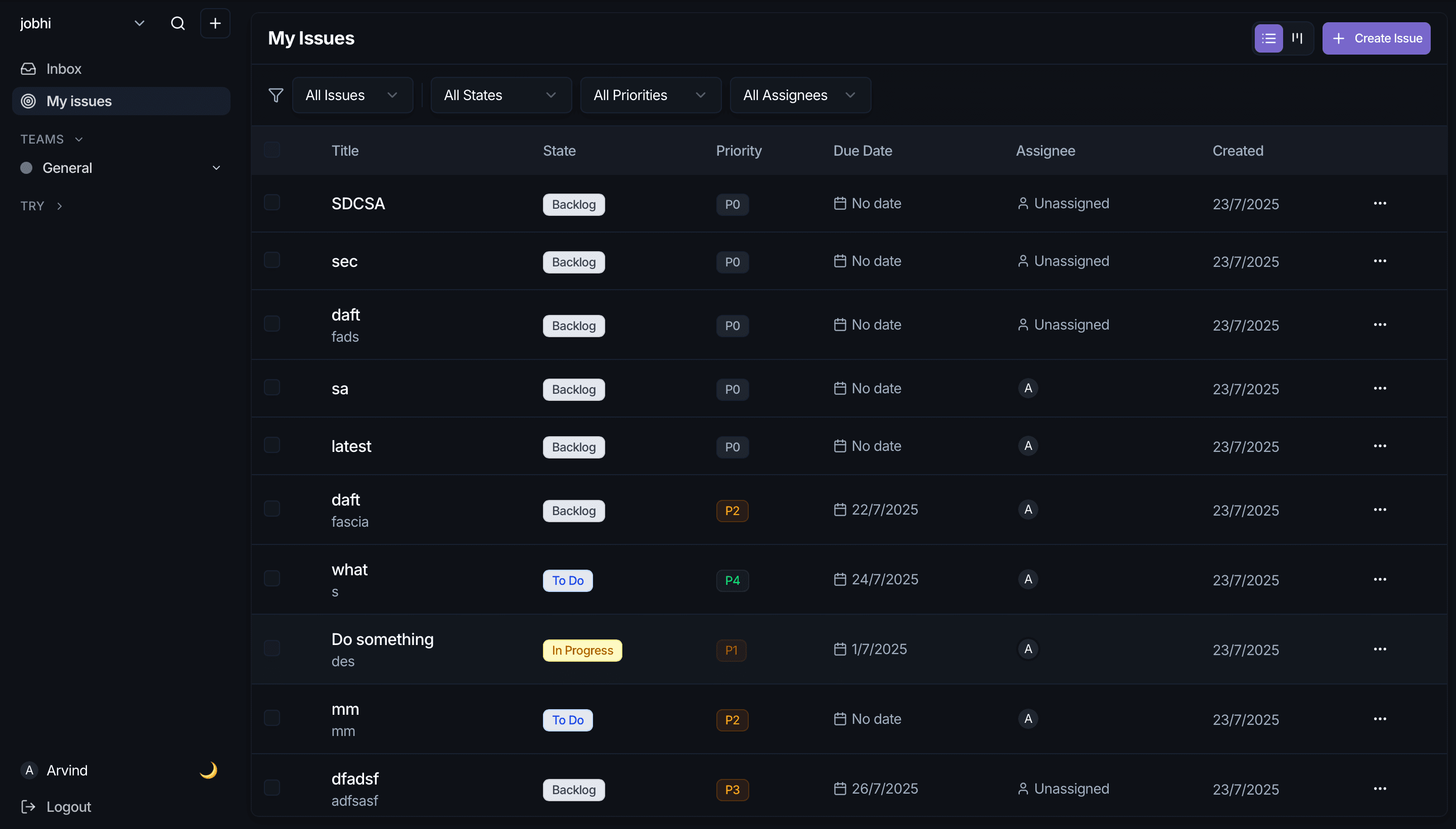 Dashboard Preview